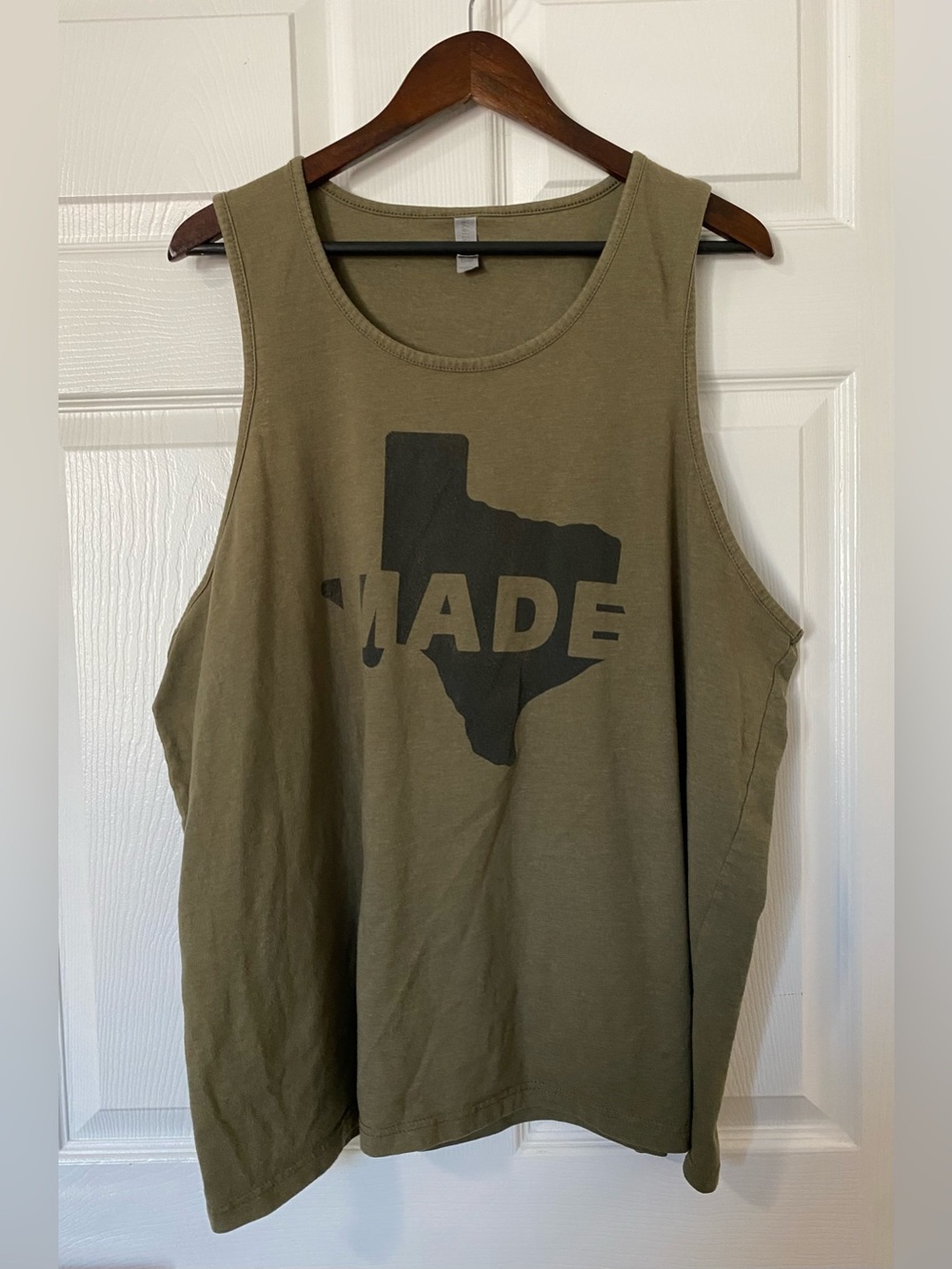 Next Level ‘Made in Texas’ Sleeveless Muscle T-Shirt, Size XXL